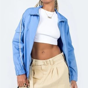 PRINCESS POLLY THE EVA BOMBER JACKET BLUE
